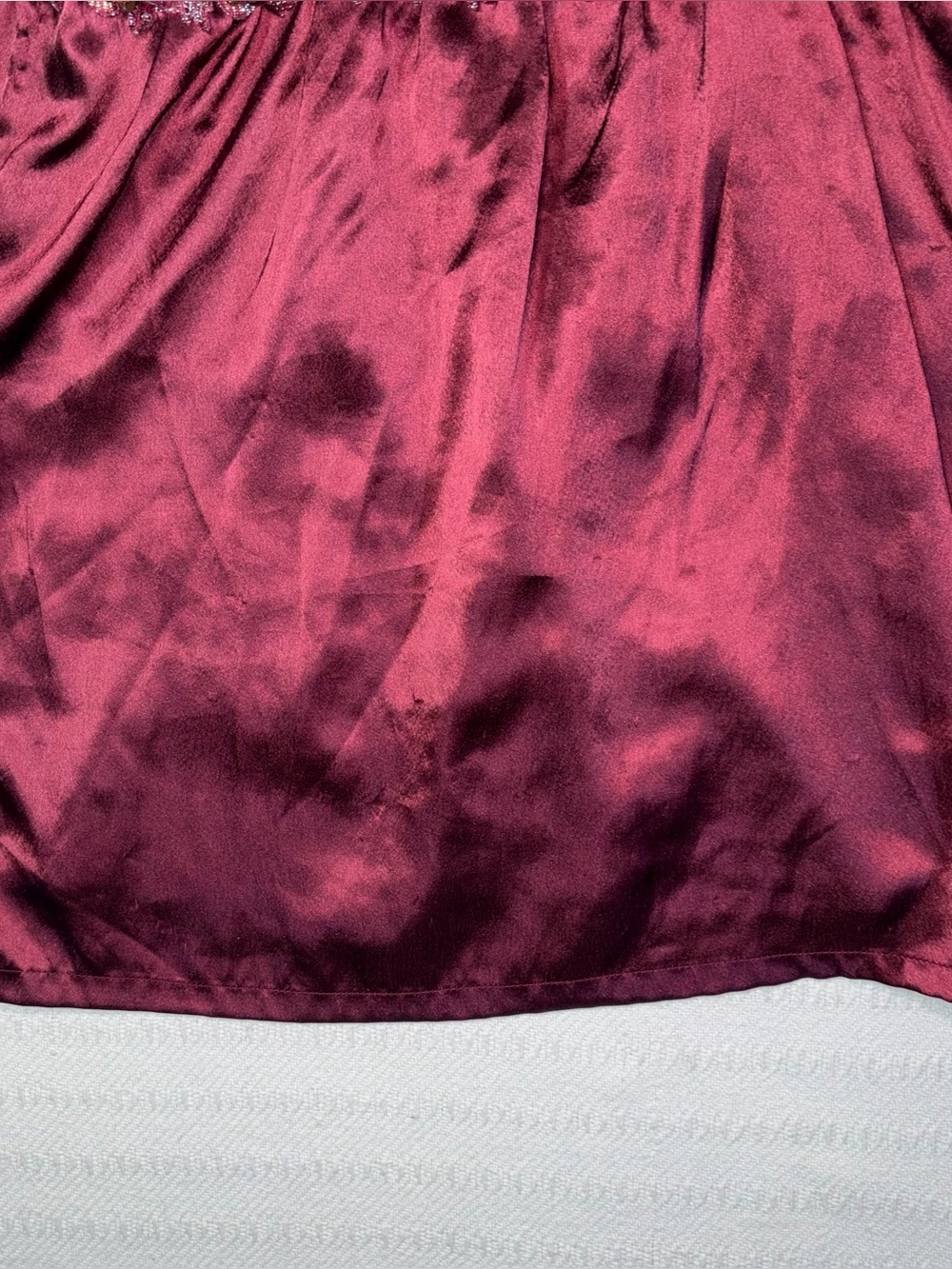 Vintage Y2K Wet Seal Embellished Satin Smocked Cami Tank Top Size M Fairy Rare - Picture 6 of 10